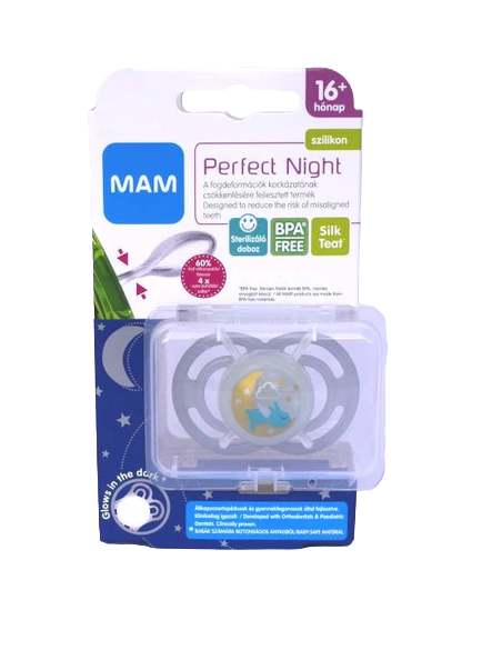 MAM SUCCHIETTO PERFECT NIGHT SILICONE 16M+ NEUTRO