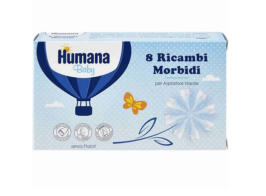 HUMANA 8 RICAMBI MORBIDI x ASPIRATORE NASALE