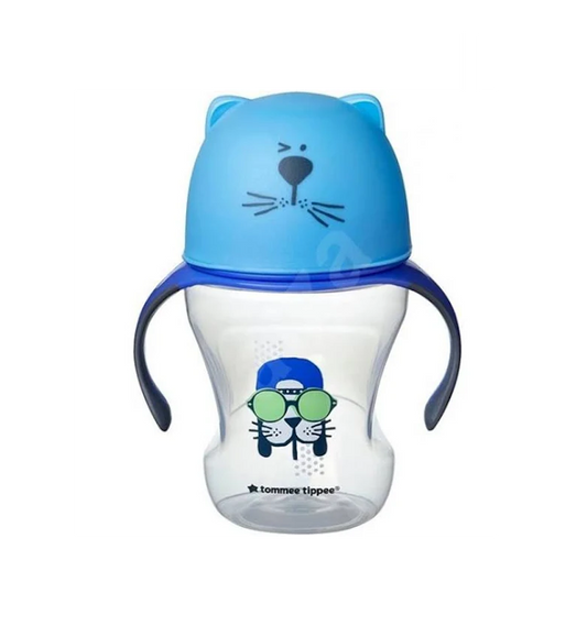 TOMMEE TIPPEE TAZZA TRAINER CUP 6M+ 230ML BOY SOFT SIPPEE