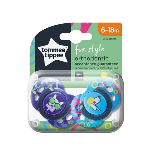 TOMMEE TIPPEE 2 SUCCHIETTI 6-18 MESI BOY