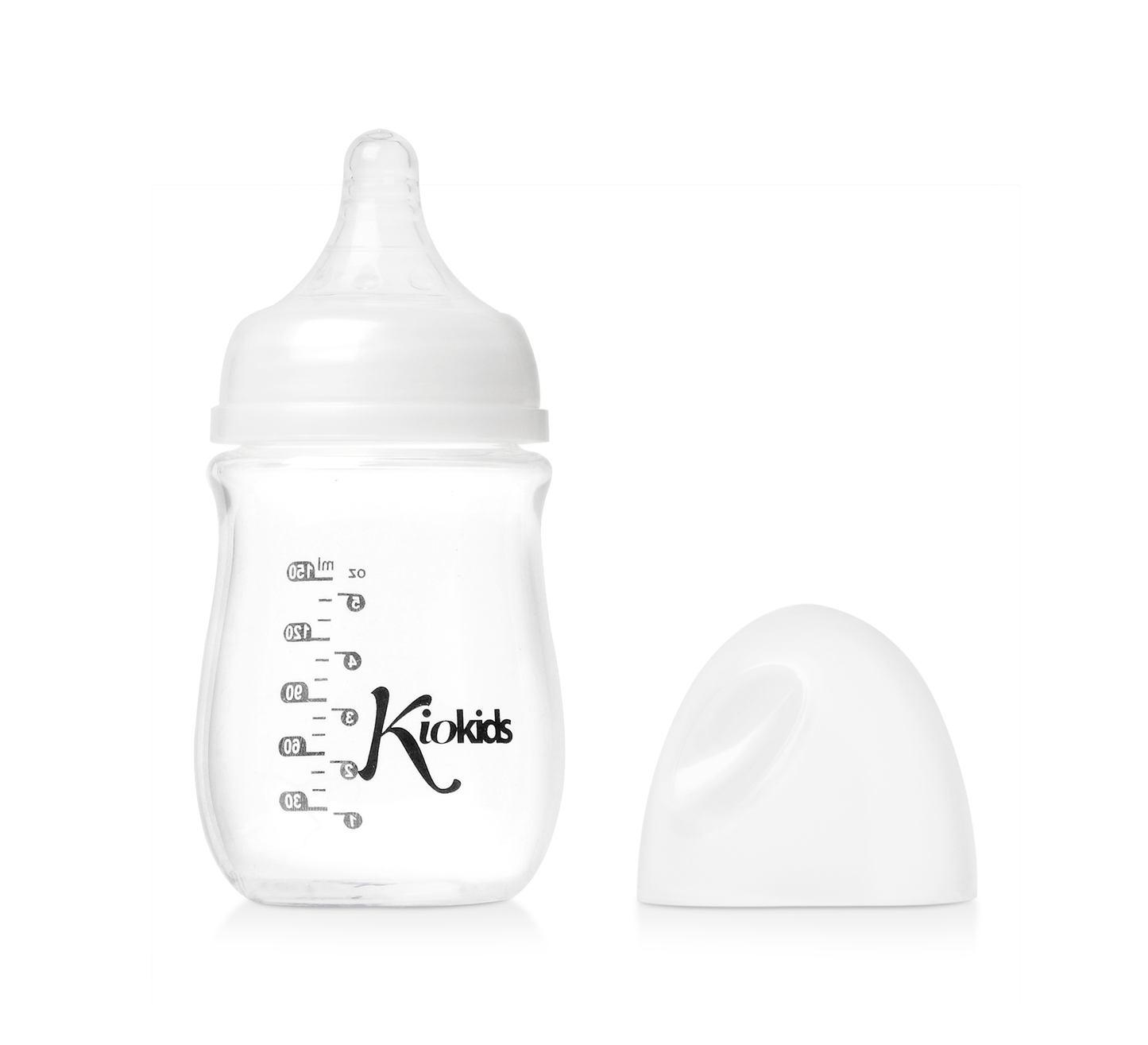 KIOKIDS BIBERON VETRO BIANCO 150ML