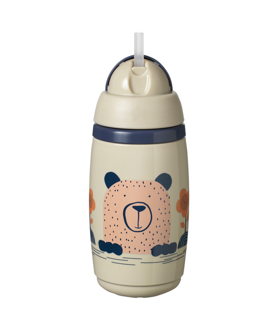 TOMMEE TIPPEE TAZZA CON CANNUCCIA ISOLATA 266 ML 12M+ GRIGI