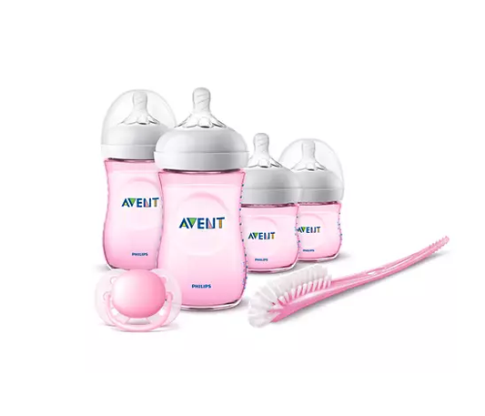 AVENT SET PRIME POPPATE NATURAL ROSA