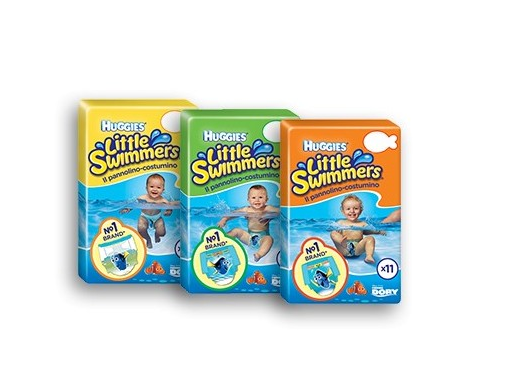 LITTLE SWIMMERS 2-3 KG.3-8 PZ 12 HUGGIES