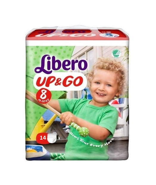 LIBERO UP&GO TG 8 KG 19-30 14 PZ