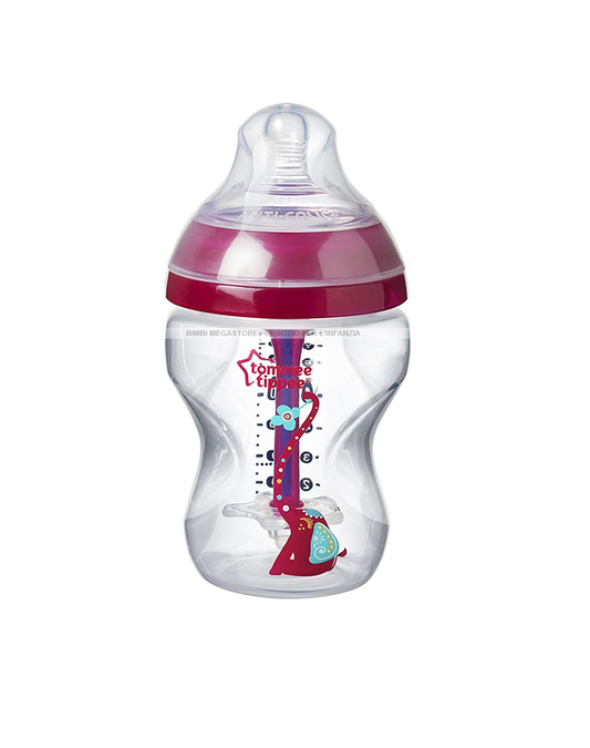 TOMMEE TIPPEE BIBERON ANTICOLICA 260ML 0M+ FL.LENTO GIRL