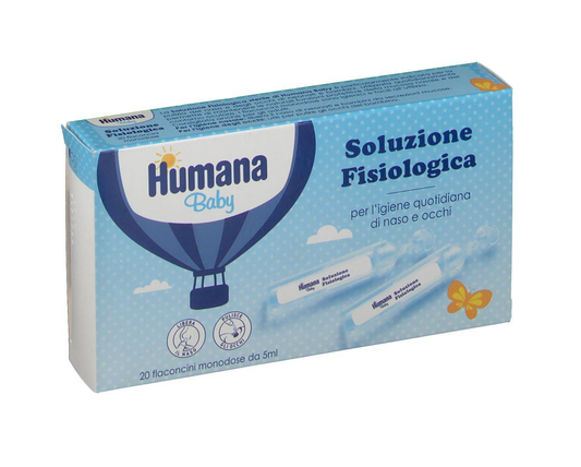 HUMANA SOLUZIONE FISIOLOGICA 20 FLACONCINI 5ML