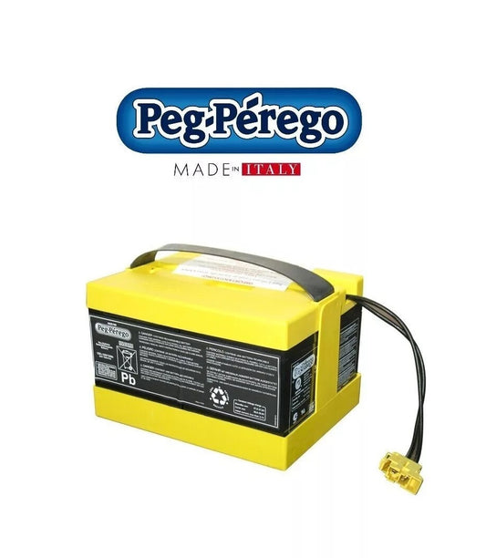 Batteria Peg Perego Originale 24 VOLT 12 Ampere Ah Per auto e quad