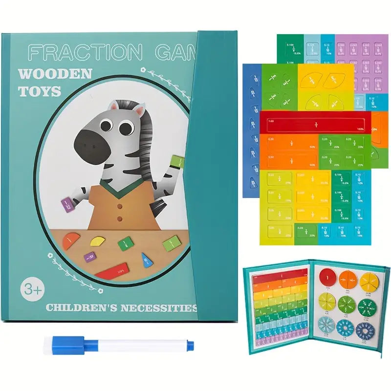 Libro Frazione Multicolore - Aritmetica Arcobaleno Montessori