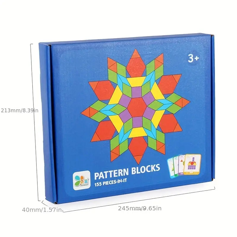 Puzzle geometrici Montessori  Gioco 155 pz con 24 carte