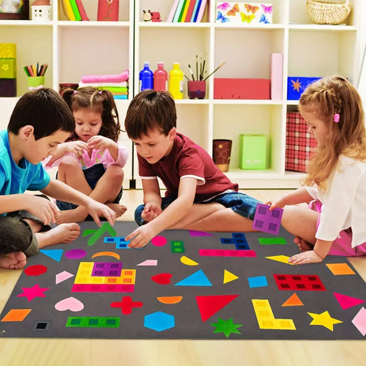 Set di Storie in Feltro Montessori per Bambini: Colorate Esperienze Interattive