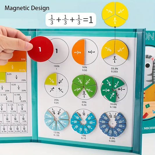 Libro Frazione Multicolore - Aritmetica Arcobaleno Montessori