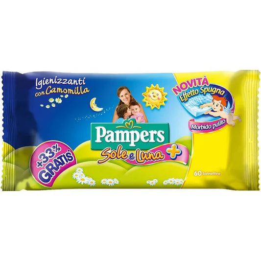 PAMPERS SALVIETTINE SOLE E LUNA 60 PZ IGIENIZZANTI