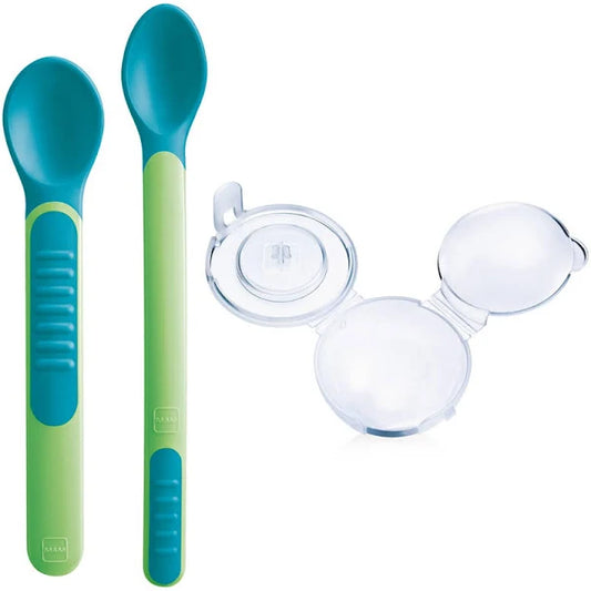 MAM POSATE HEAT SENSITIVE SPOONS & COVER NEUTRO