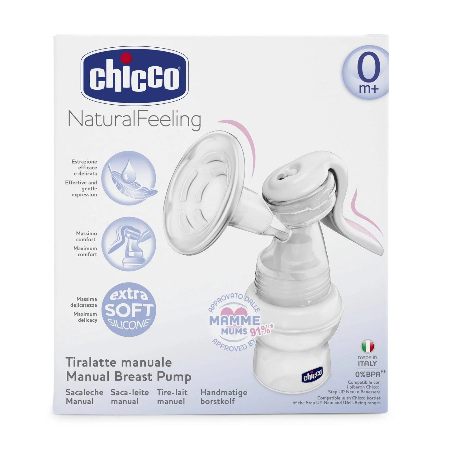 CHICCO TIRALATTE MANUALE NATURAL FEELING