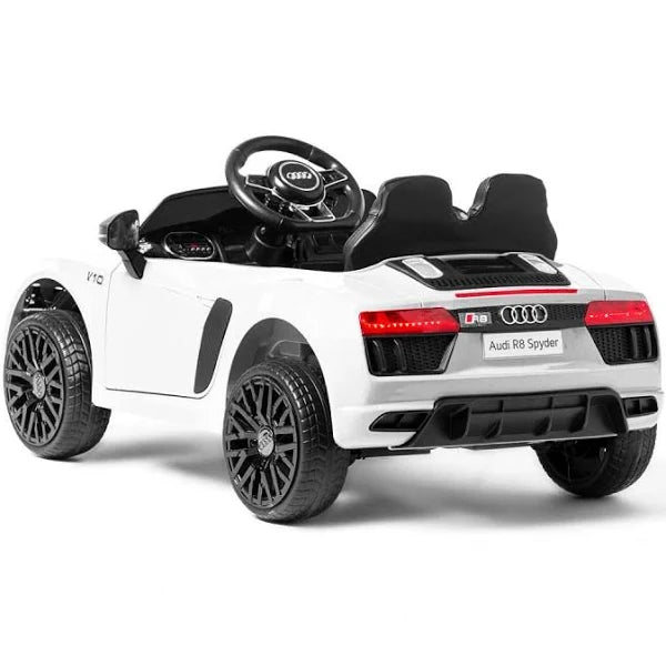 B83576 AUDI R8 SPIDER AUTO ELETTRICA BIANCA 12V