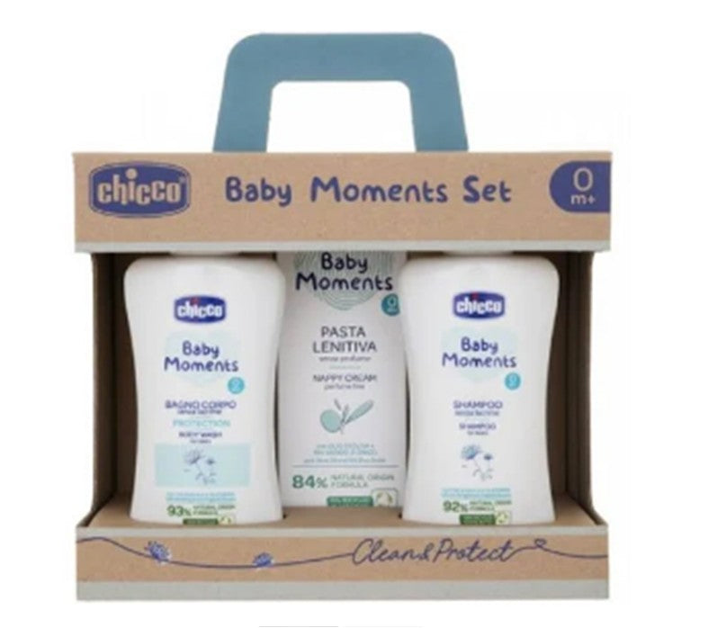 CHICCO BABY MOMENTS SET2 (BAGNOSCHIUMA SHAMPOO PASTA LENIT