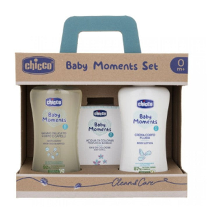 CHICCO BABY MOMENTS SET3 (BAGNOCORPOCAPELLI COLONIA CREMA)