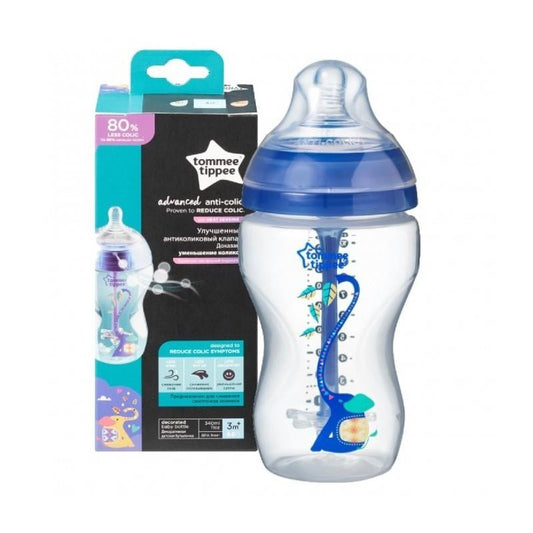 TOMMEE TIPPEE BIBERON ANTICOLICA 340ML 3M+ FL.MEDIO BOY