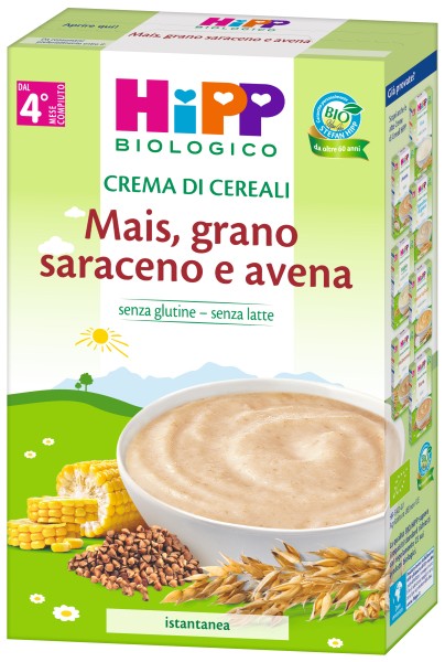 HIPP CREMA MAIS GRANO SARACENO E AVENA 200GR