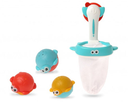 KIOKIDS CESTINO DA BAGNO E RETE DA PESCA 4PZ