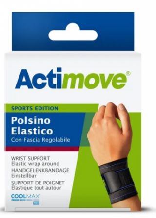 ACTIMOVE POLSINO ELASTICO BLACK UNIVERS.C/FASCIA REGOLABILE