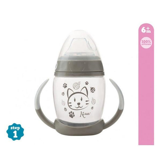 KIOKIDS TAZZA APPRENDIMENTO 270ML STEP 1 GRIGIA 6M+