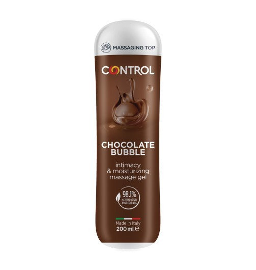 CONTROL MASSAGE GEL LUBRIFICANTE 3 IN 1 BUBBLE CHOCOLATE