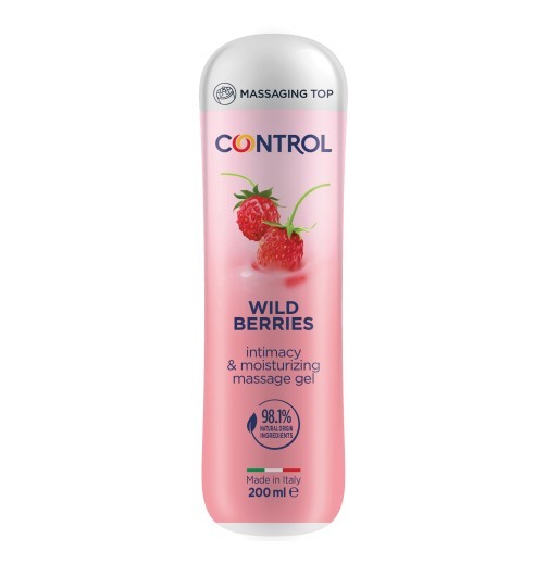 CONTROL MASSAGE GEL LUBRIFICANTE 3 IN 1 WILD BERRIES