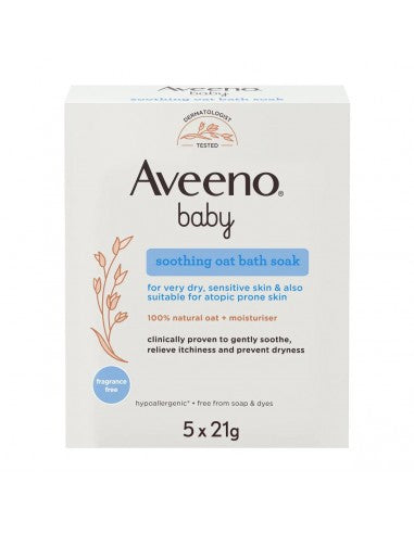 AVEENO BABY BAGNO POLVERE LENITIVO ALL'AVENA 5 BUSTINE 21GR