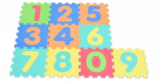 MONI TOYS TAPPETO PUZZLE MORBIDO NUMERI 10PZ