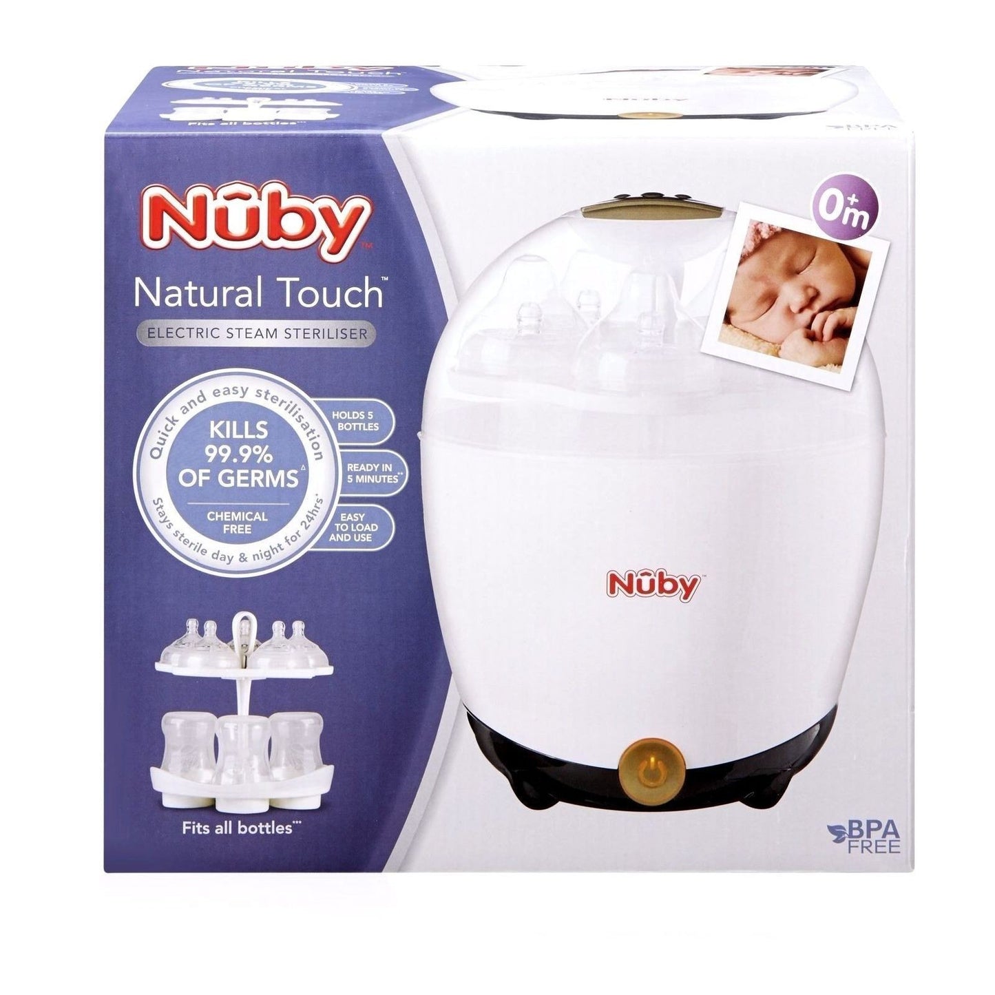 NUBY ONE TOUCH STERILIZZATORE DELUXE 5 POSTI