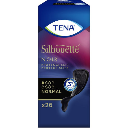 TENA SILHOUETTE PROTEGGISLIP NOIR NORMAL 26PZ