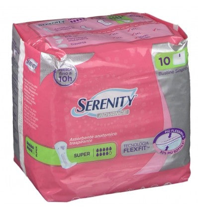 SERENITY ADVANCE SUPER 10PZ ASSORBENTE ANATOMICO