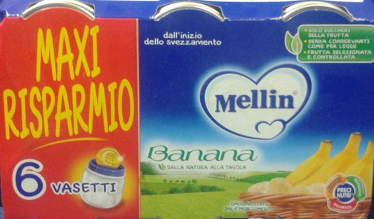 MELLIN BANANA 6PZ 100GR OMOGENEIZZATO