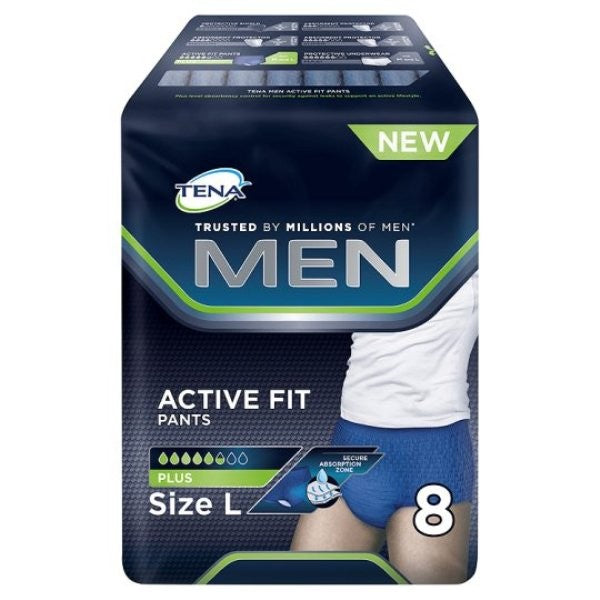 TENA MEN ACTIVE FIT PANTS PLUS TG.L PZ.8