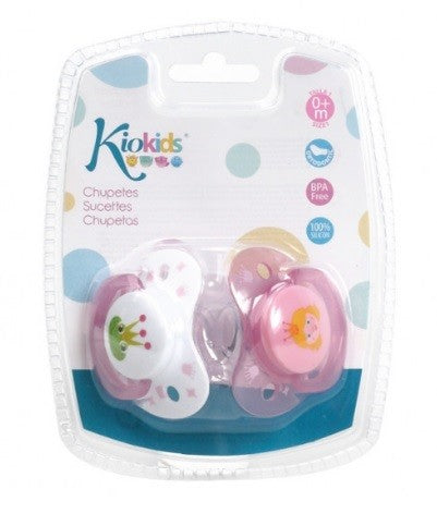 KIOKIDS SUCCHIETTI ROSA 2PZ 6M+ SILICONE