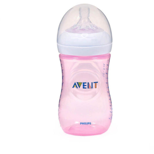 AVENT BIBERON NATURAL PLAST.260ML ROSA