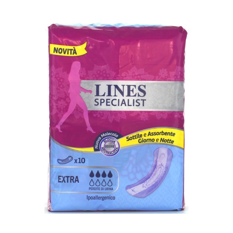 LINES SPECIALIST ASSORBENTI EXTRA PZ.10