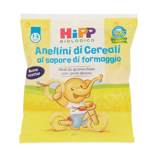 HIPP ANELLINI DI CEREALI AL FORMAGGIO 25GR