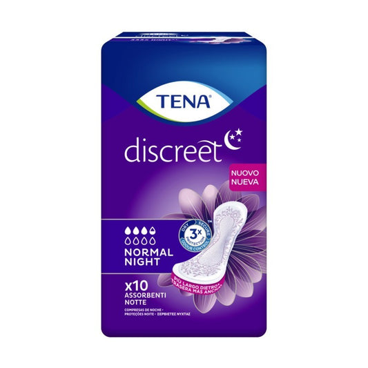 TENA DISCREET NORMAL NIGHT 10PZ ASSORBENTI NOTTE