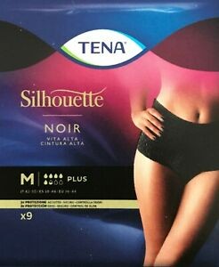 TENA SILHOUETTE NOIR VITA ALTA PLUS TG.M PZ.9