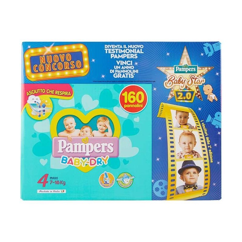 PAMPERS BABY DRY PACCO SCORTA