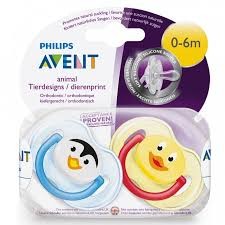 AVENT SUCCHIETTI ANIMALETTO 0-6 MESI MASCHIETTO