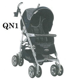 ZIPPY RAIN QN1 BLU SCOZZESE PASSEGGINO COMPLETO INGLESINA