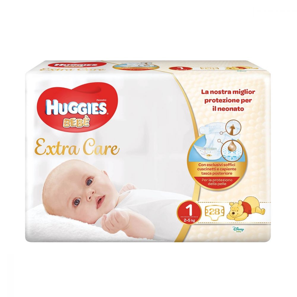 HUGGIES BEBE 1 TG 2-5 KG PZ 28 PANN OLINI