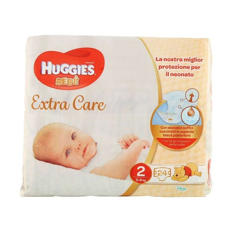 HUGGIES BEBE 2 TG 3-6 KG PZ 24 PANN OLINI